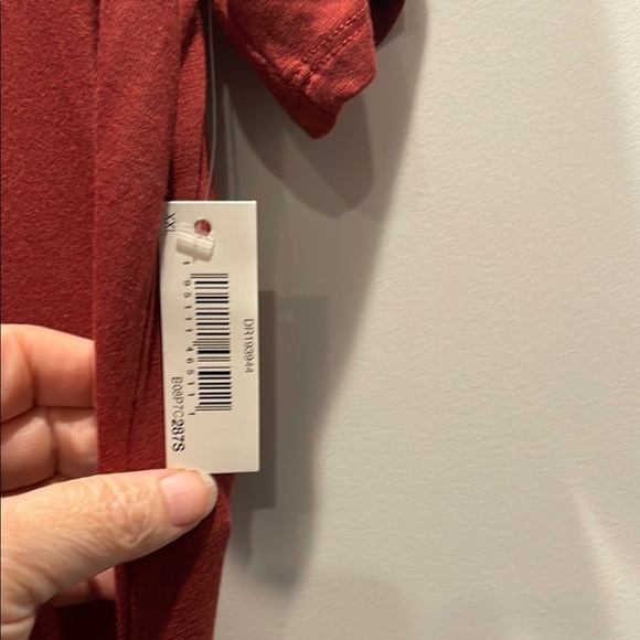 Daily Ritual Red Sheath Maxi Dress Short Sleeve size XXL - Picture 3 of 6